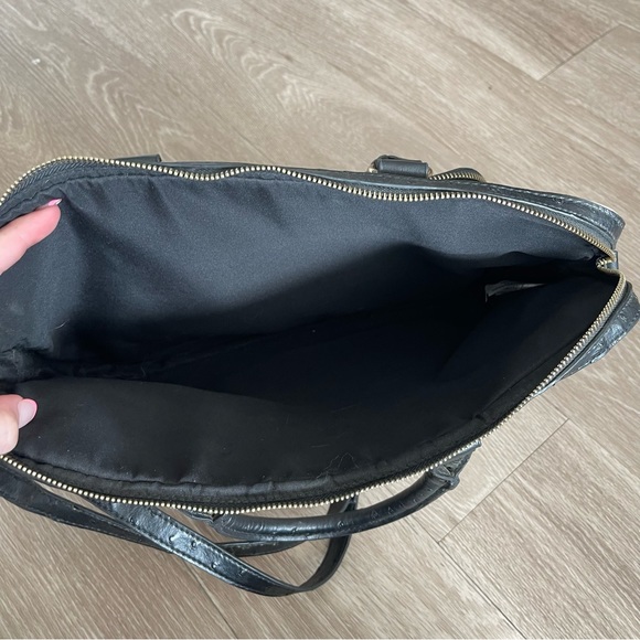 ALDO Ostrich Faux Leather Laptop Messenger Bag - Picture 11 of 11